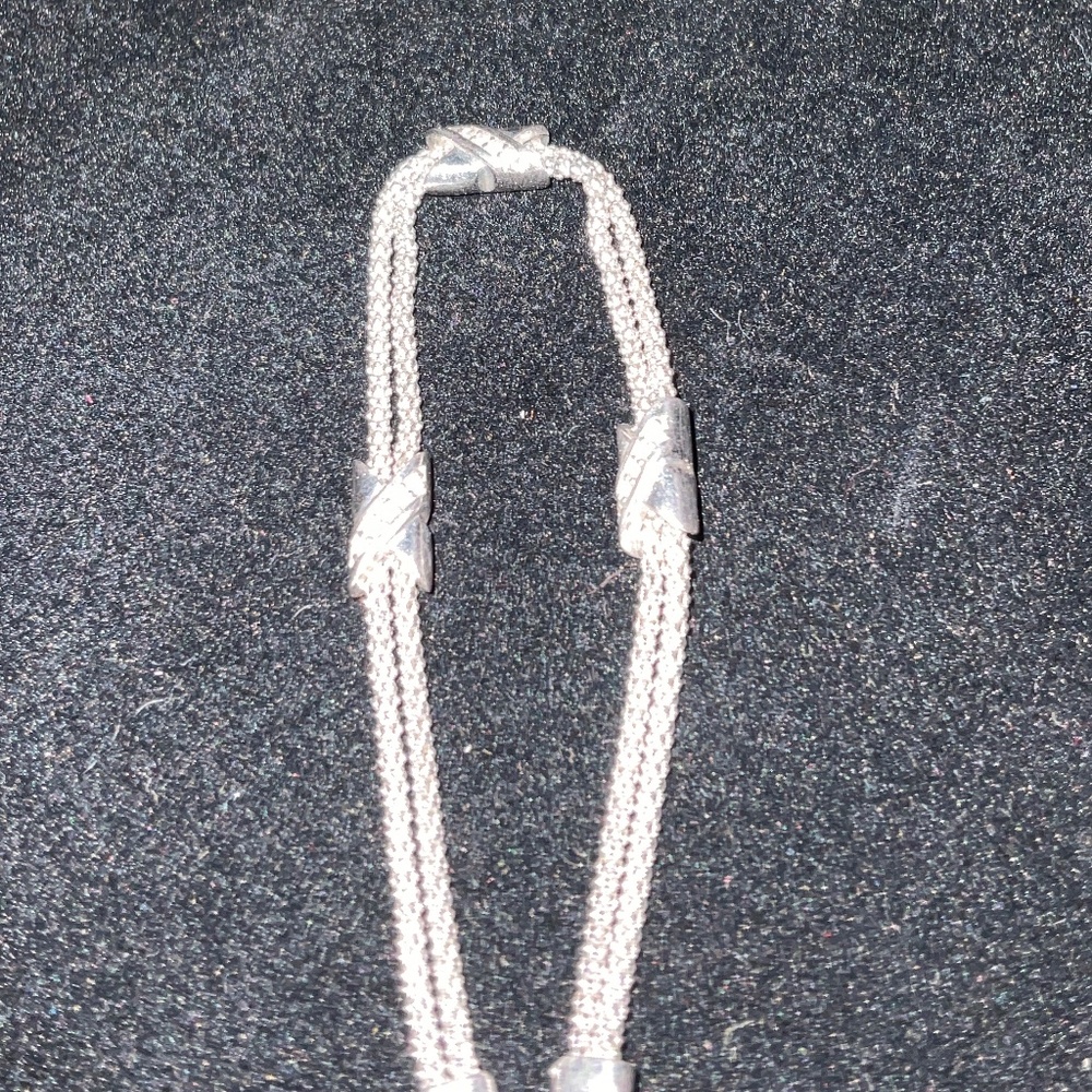 ADJUSTABLE INFINITY SLIDE BRACELET. 925 STERLING SILVER. VERY PRETTY! - Picture 4 of 4